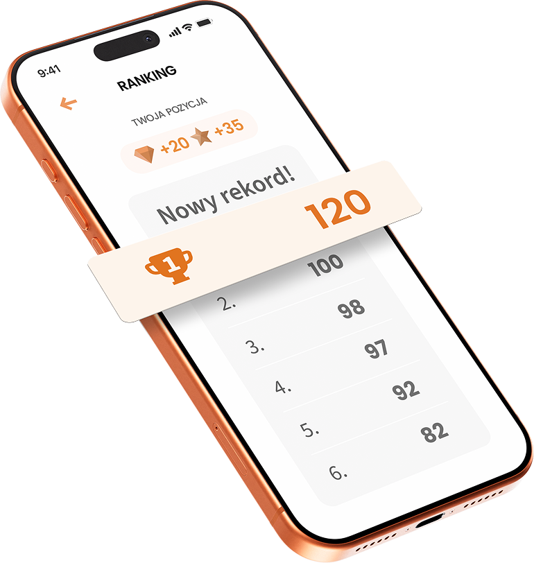 Ekran aplikacji One2tribe z rankingiem i grywalizacją